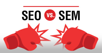 Which is better for your business: SEO or SEM?|Showing the difference between SEO and SEM on Google
