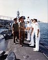 1990 Oct Russian Tour of USS Guitarro (SSN-665) with General Colin Powell.jpg