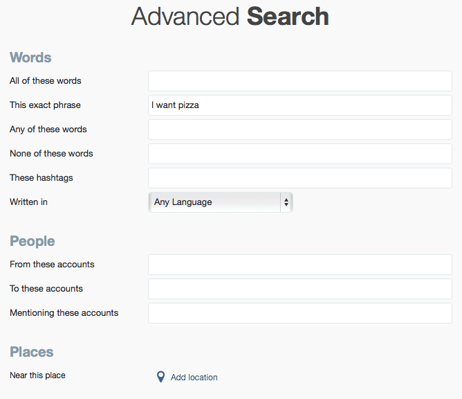 search advance